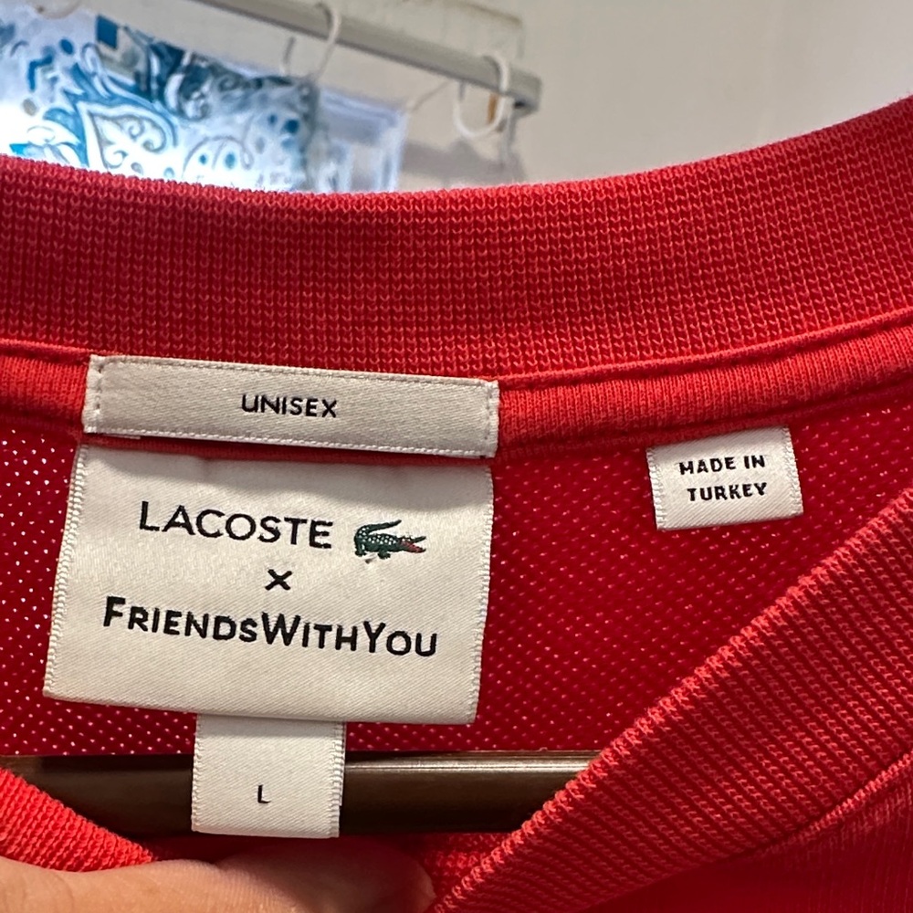 Lacoste x FriendsWithYou Vibrant Red Pullover (Rare) 100% Authentic EUC